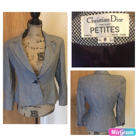 Dior Jackets & Blazers - Christian Dior 1980s Vintage Suit Jacket 8 Petite